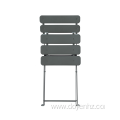 Outdoor Metal Folding Stretched Slat Chair(3Seat & 2Back)